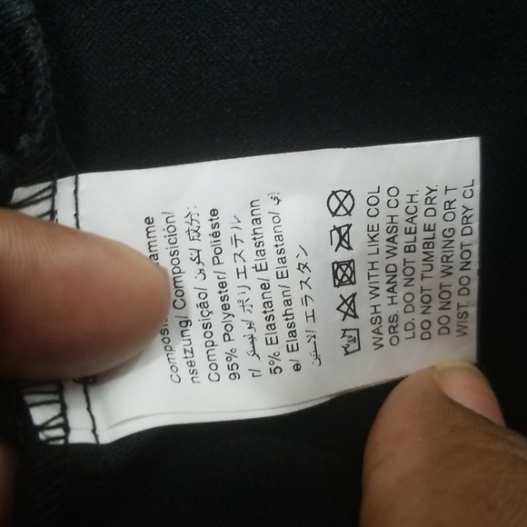 Shein Black Wide Legged Capris W Gold buttons - Picture 8 of 8